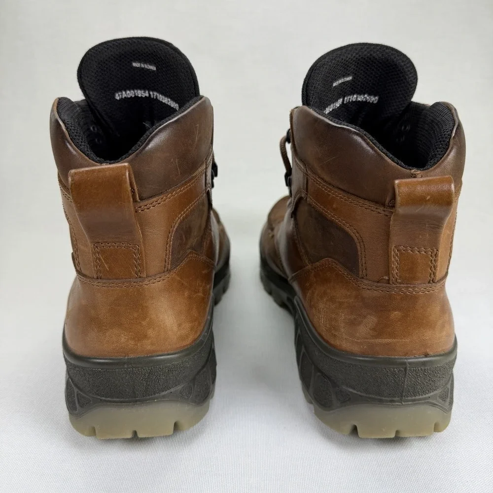 ECCO Track 25 Gore-Tex Waterproof Mid Boots Brown Leather Men's‎ US 13   EU 47